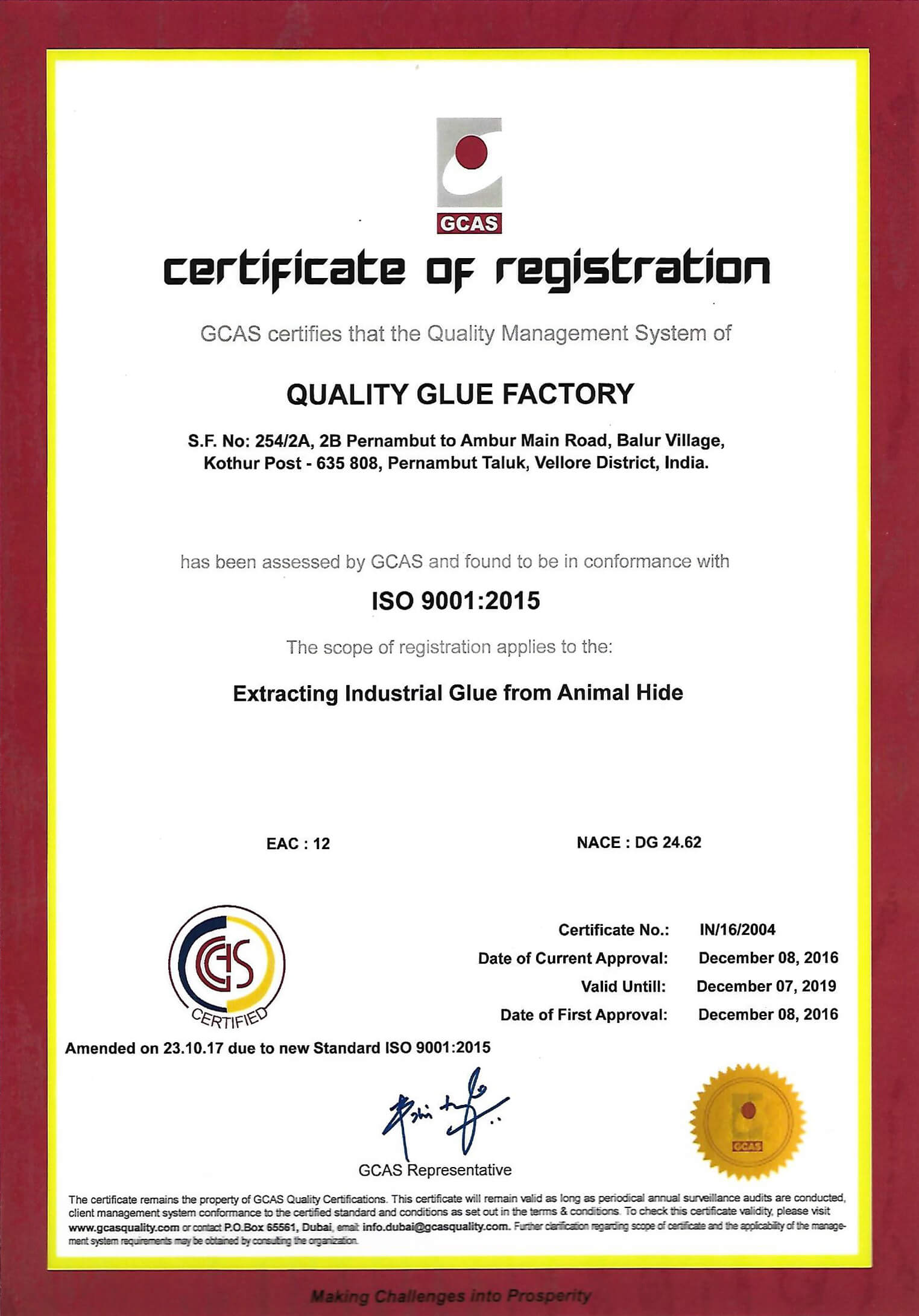 Certificate 1